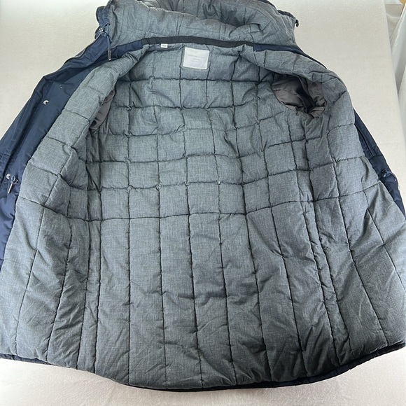 Selected Homme Identity Hooded Coat Winter Rain Heavy Jacket Blue Mens L Zip Up - Picture 6 of 16